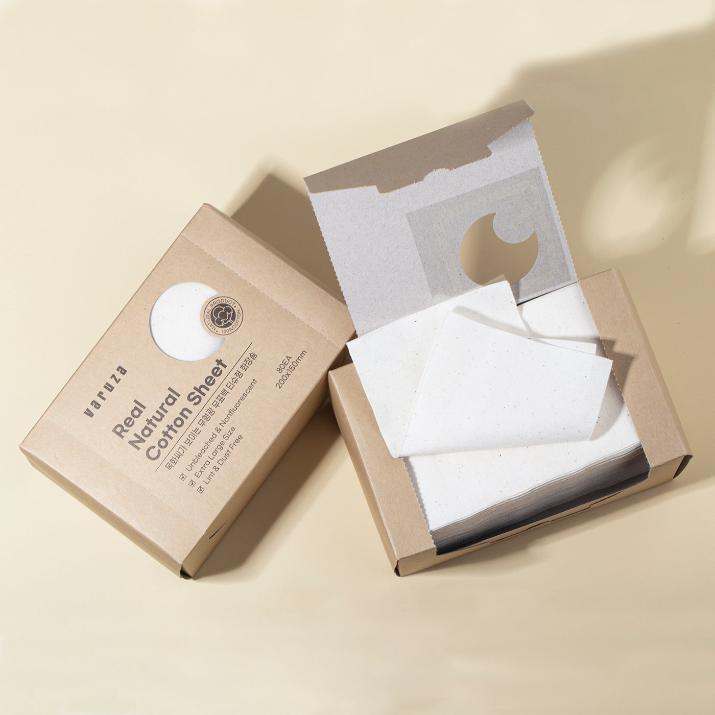 Unbleached & Non-fluorescent Large Size Cotton Sheet 80 Count - Soft Type