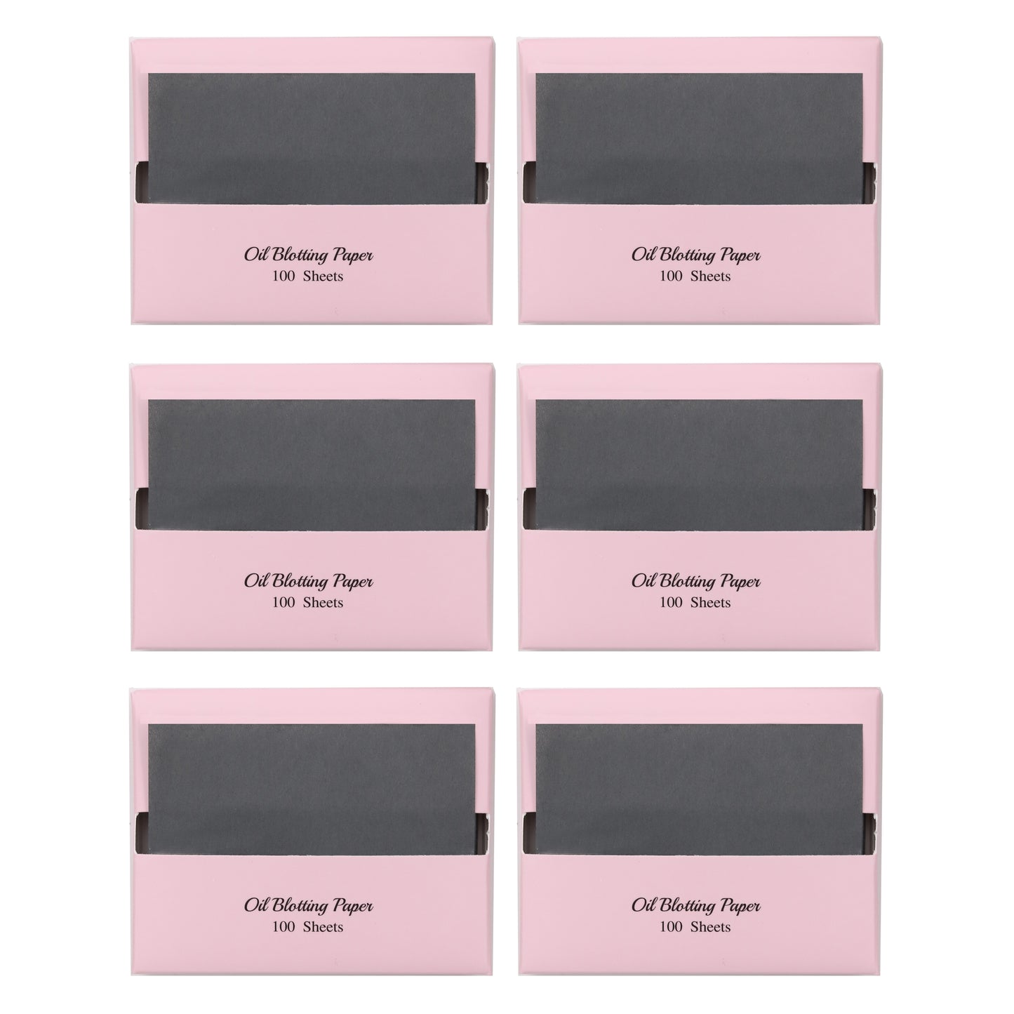 Natural Hemp Face Oil Blotting Paper with Mirror Case and Refills - Charcoal