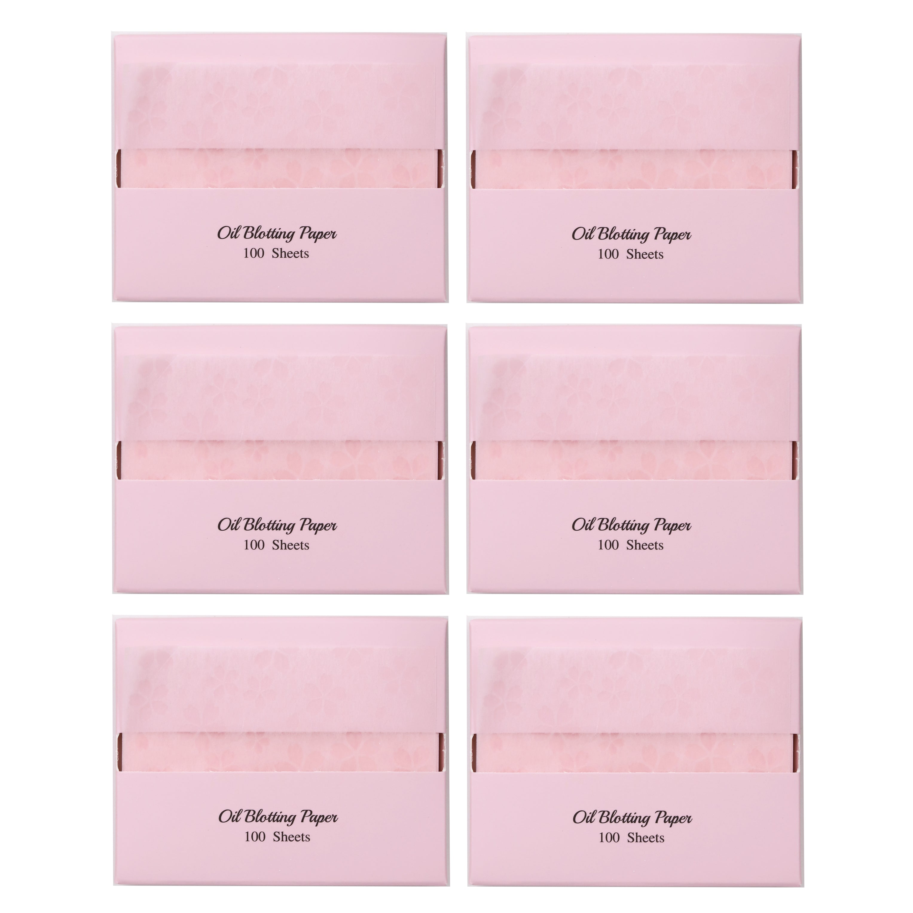Natural Hemp Face Oil Blotting Paper with Mirror Case and Refills - Cherry Blossom