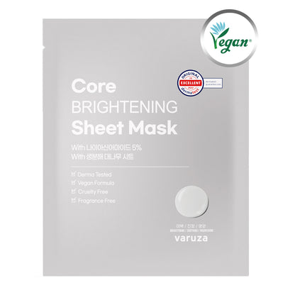 Core BRIGHTENING Sheet Mask with Niacinamide 10EA