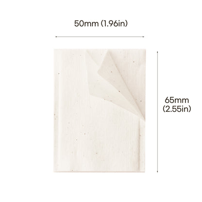 Unbleached & Non-fluorescent 3Layered Cotton Pad 300 Count - Original